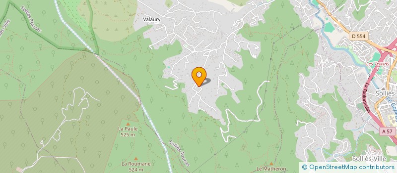 localisation de l'entreprise SCI GHILAB  SOLLIES-TOUCAS