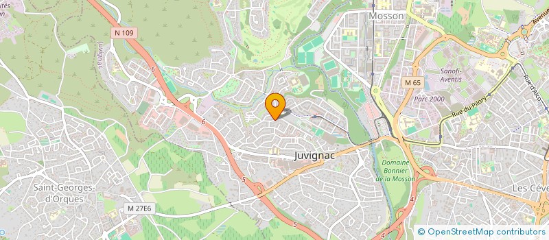 localisation de l'entreprise SCI GHIPEL  JUVIGNAC