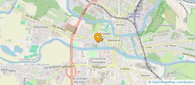localisation de l'entreprise SCI GHISAR  CHARLEVILLE-MEZIERES