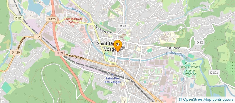 localisation de l'entreprise SCI GHISLAIN à SAINT-DIE-DES-VOSGES