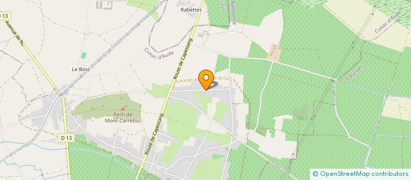 localisation de l'entreprise SCI GHISLAIN NUNZIA SYLVIE  CUXAC-D'AUDE