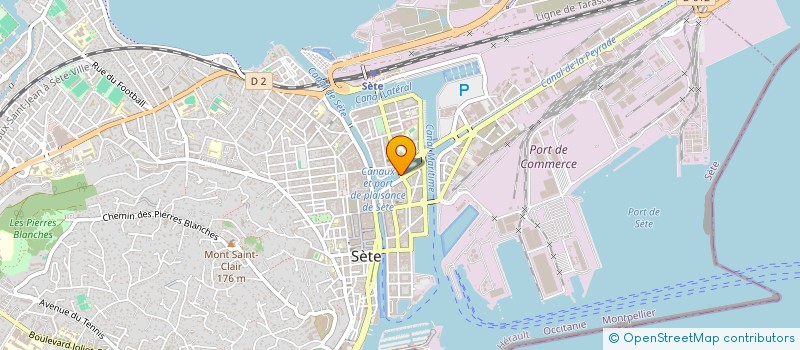 localisation de l'entreprise SCI GHISONI  SETE