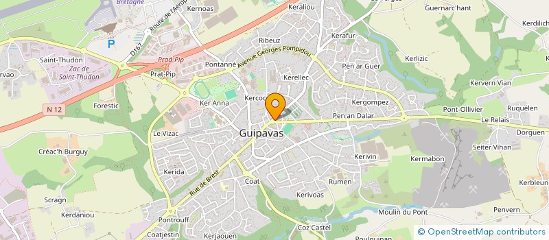 localisation de l'entreprise SCI GHISSOU  GUIPAVAS