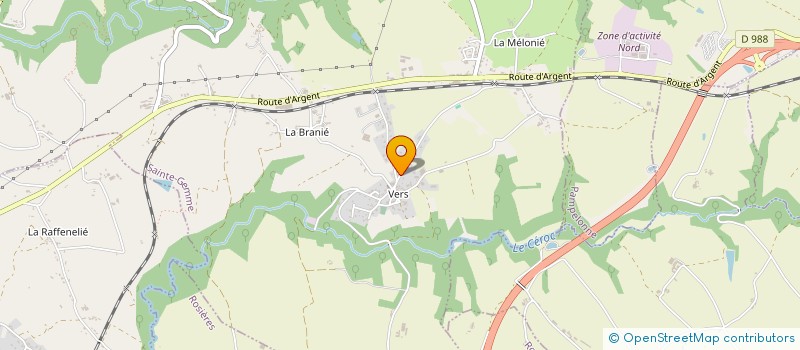 localisation de l'entreprise SCI GHJ  SAINTE-GEMME