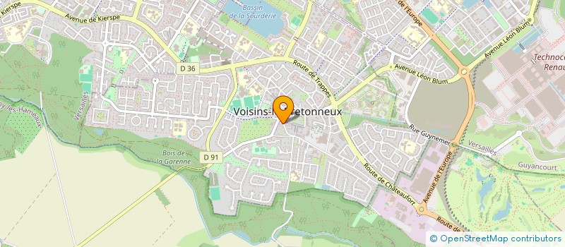 localisation de l'entreprise SCI GHJMC VOISINS  VOISINS-LE-BRETONNEUX