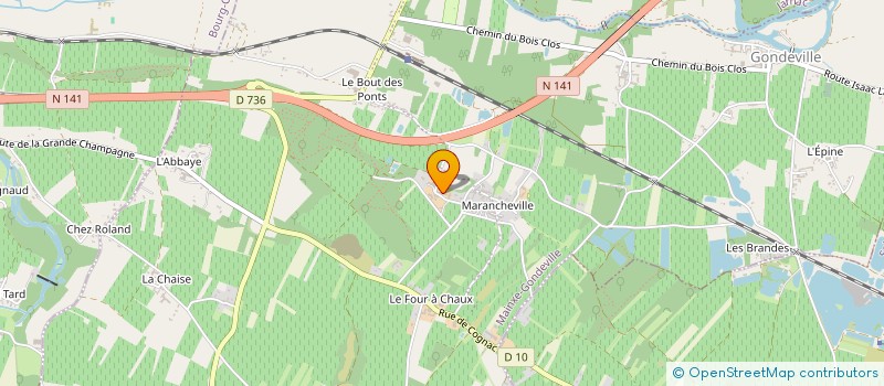 localisation de l'entreprise SCI GHL IMMO  MAINXE-GONDEVILLE