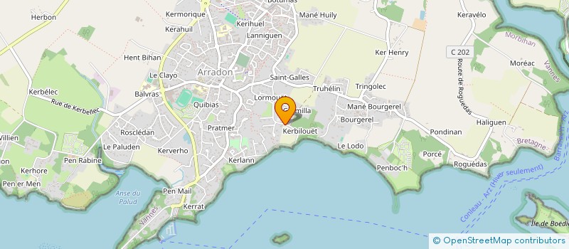 localisation de l'entreprise SCI GHNVMA  ARRADON