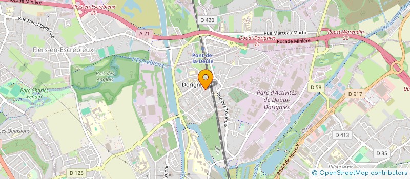 localisation de l'entreprise SCI GHOMARI-BOUCHAHDANE I à DOUAI