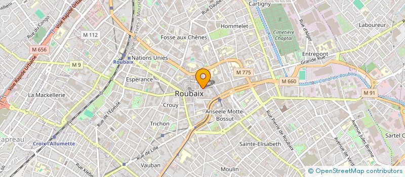 localisation de l'entreprise SCI GHORIS  ROUBAIX