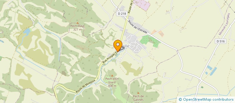 localisation de l'entreprise SCI GHP  FENDEILLE