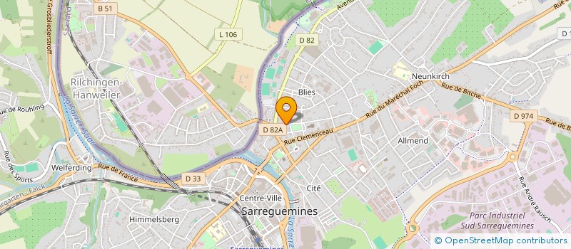 localisation de l'entreprise SCI GHS à SARREGUEMINES