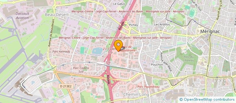 localisation de l'entreprise SCI GI PE  MERIGNAC