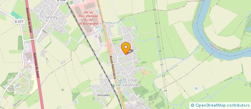localisation de l'entreprise SCI GIACOMIN FAMILLE  SAINT-LOUP-DE-VARENNES