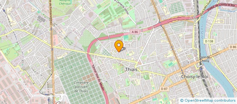 localisation de l'entreprise SCI GIANNI à THIAIS
