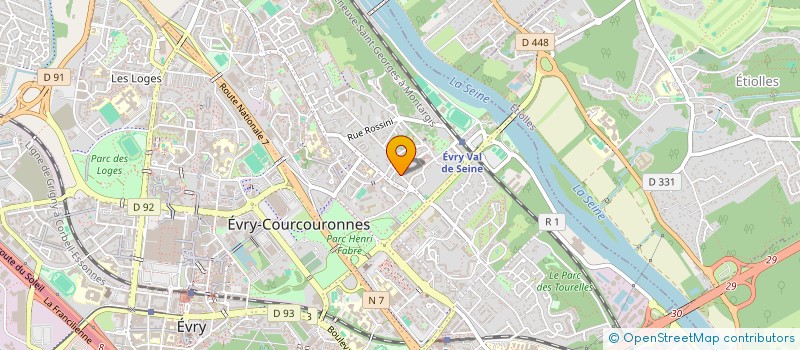 localisation de l'entreprise SCI GIANNI & CHLOE à EVRY-COURCOURONNES