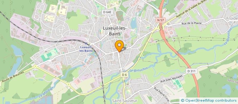 localisation de l'entreprise SCI GIANNONI à LUXEUIL-LES-BAINS