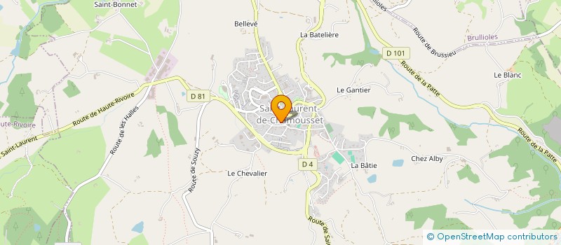 localisation de l'entreprise SCI GIANONE  SAINT-CLEMENT-LES-PLACES