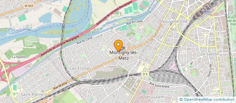 localisation de l'entreprise SCI GIAUVICH ITU à MONTIGNY-LES-METZ