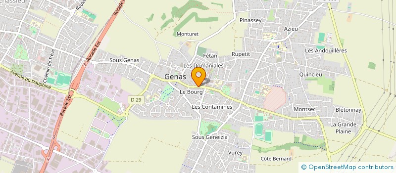 localisation de l'entreprise SCI GIB  GENAS