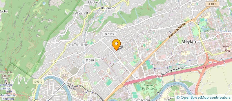 localisation de l'entreprise SCI GIBA  CORENC