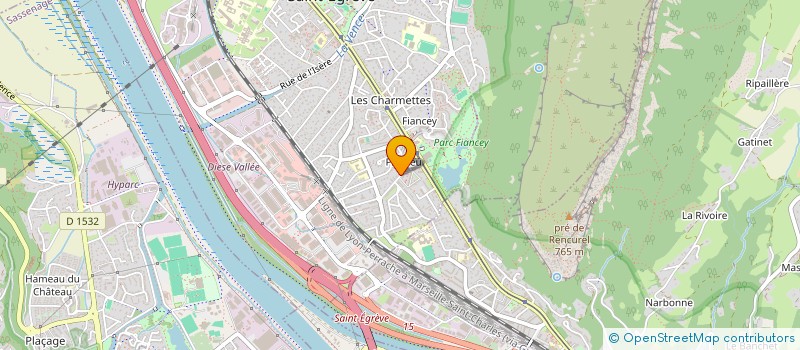 localisation de l'entreprise SCI GIBA  SAINT-EGREVE