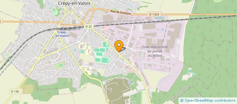 localisation de l'entreprise SCI GIBARD  CREPY-EN-VALOIS