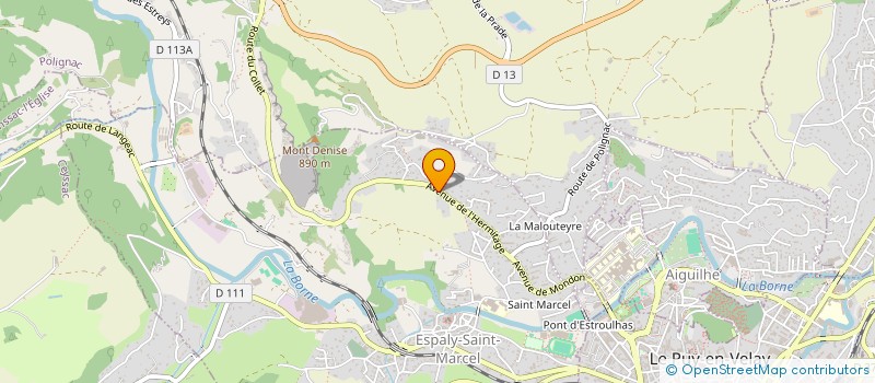 localisation de l'entreprise SCI GIBAULT  POLIGNAC