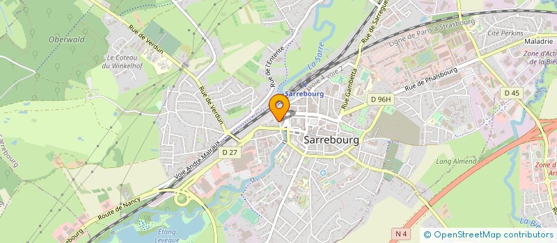 localisation de l'entreprise SCI GIBB à SARREBOURG