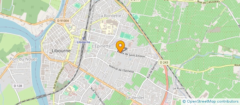 localisation de l'entreprise SCI GIBEL  LIBOURNE