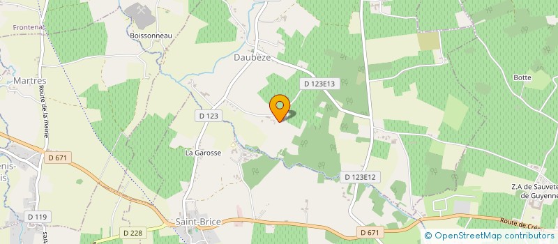 localisation de l'entreprise SCI GIBELET  DAUBEZE