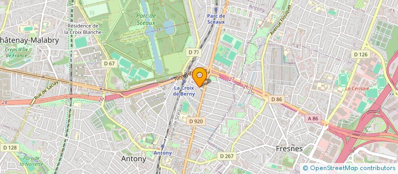 localisation de l'entreprise SCI GIBERIC à ANTONY