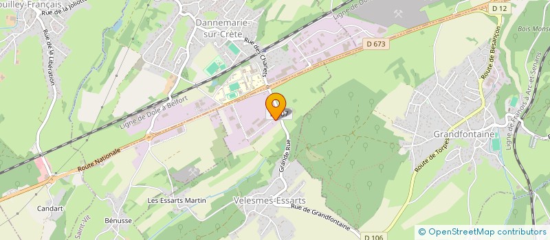 localisation de l'entreprise SCI GIBERT  DANNEMARIE-SUR-CRETE