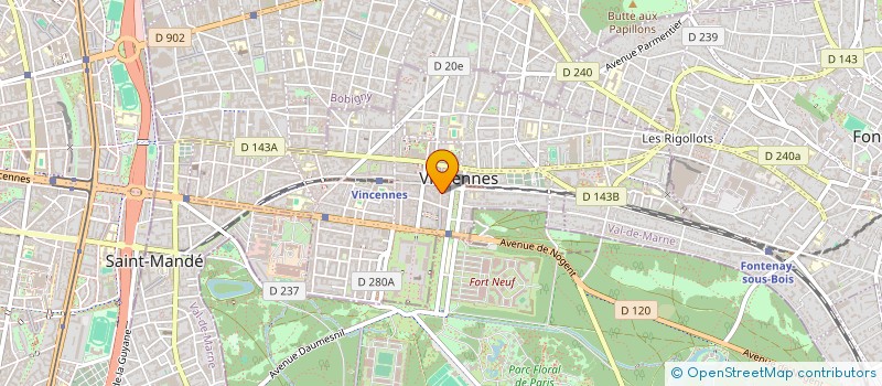 localisation de l'entreprise SCI GIBERTINE à VINCENNES