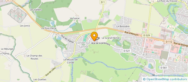 localisation de l'entreprise SCI GIBIMMO à CONDE-SUR-SARTHE