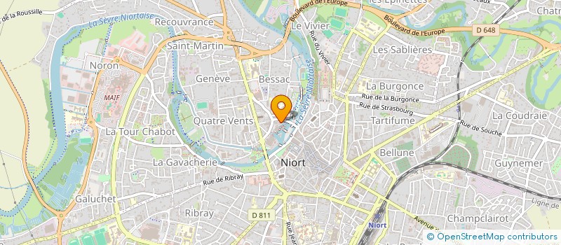 localisation de l'entreprise SCI GIBOSS  NIORT