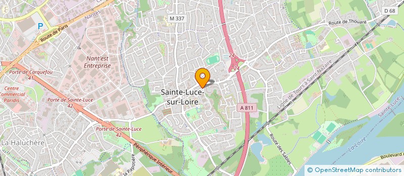 localisation de l'entreprise SCI GIBOULO  SAINTE-LUCE-SUR-LOIRE