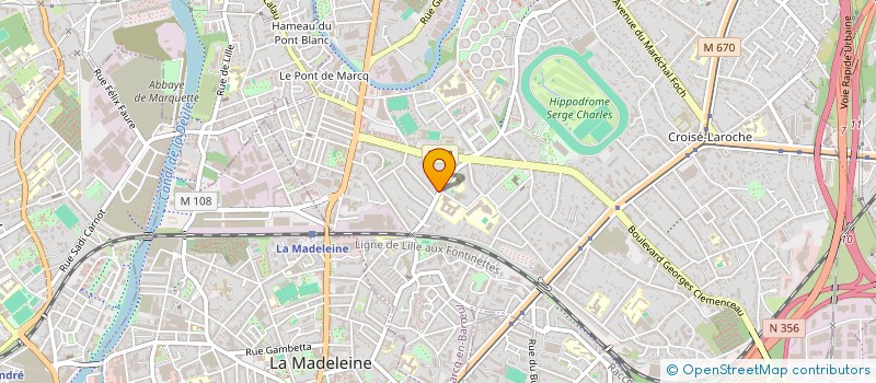 localisation de l'entreprise SCI GIBSON 76 à MARCQ-EN-BARŒUL