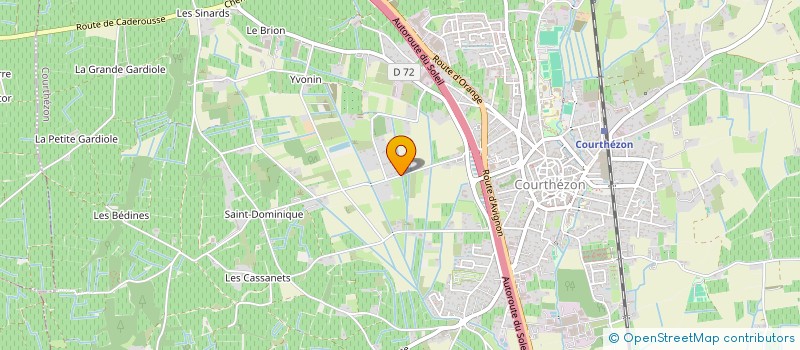 localisation de l'entreprise SCI GIC (GESTION IMMOBILIERE CASTANIER)  COURTHEZON