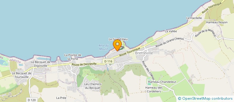 localisation de l'entreprise SCI GICA50 à BRETTEVILLE