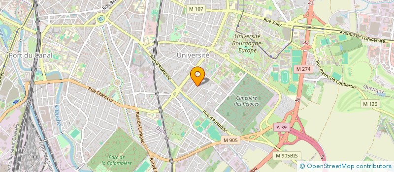 localisation de l'entreprise SCI GICLODA à DIJON
