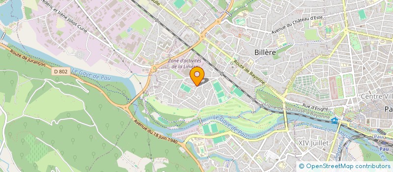 localisation de l'entreprise SCI GICOMINA  BILLERE