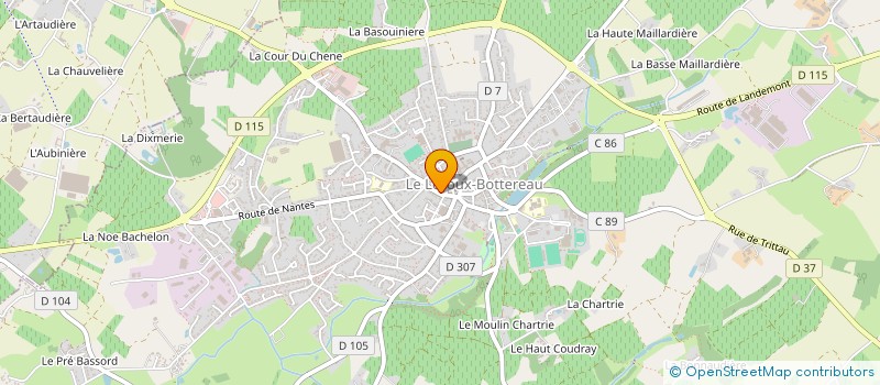 localisation de l'entreprise SCI GICQUEL/HOTTON  LE LOROUX-BOTTEREAU