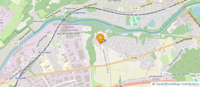 localisation de l'entreprise SCI GICQUEL M. S.  MERY-SUR-OISE