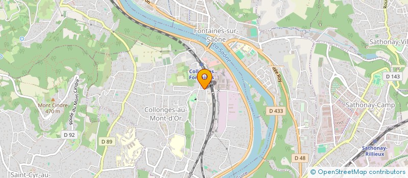 localisation de l'entreprise SCI GIDA  COLLONGES-AU-MONT-D'OR