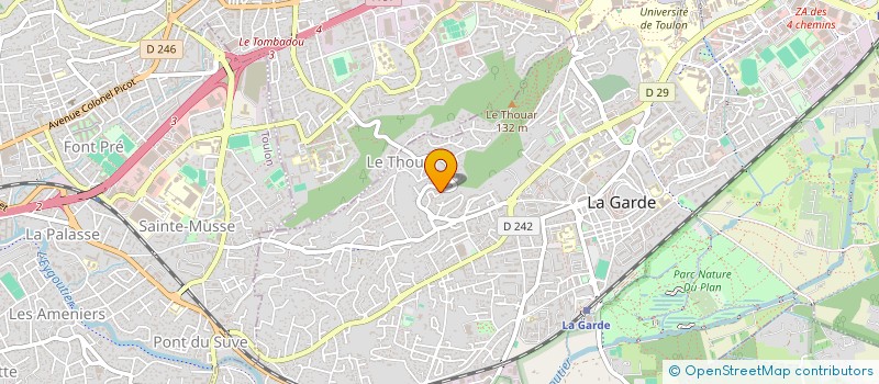 localisation de l'entreprise SCI GIDARSI à LA GARDE