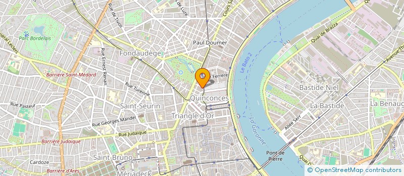 localisation de l'entreprise SCI GIDB  BORDEAUX