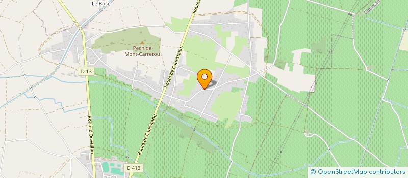 localisation de l'entreprise SCI GIDENAQUE  CUXAC-D'AUDE