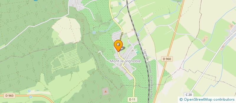 localisation de l'entreprise SCI GIDOMY  MONT-LE-VIGNOBLE