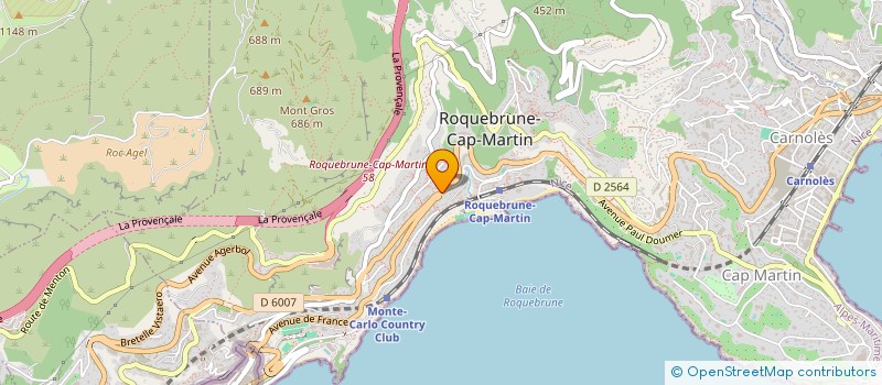 localisation de l'entreprise SCI GIE DE FRANCE  ROQUEBRUNE-CAP-MARTIN