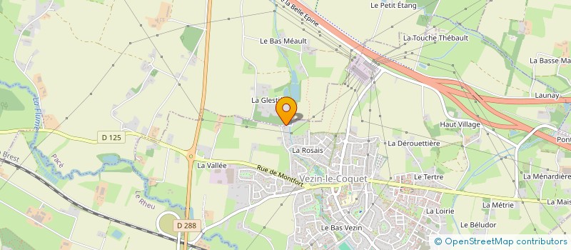 localisation de l'entreprise SCI GIEDI  VEZIN-LE-COQUET